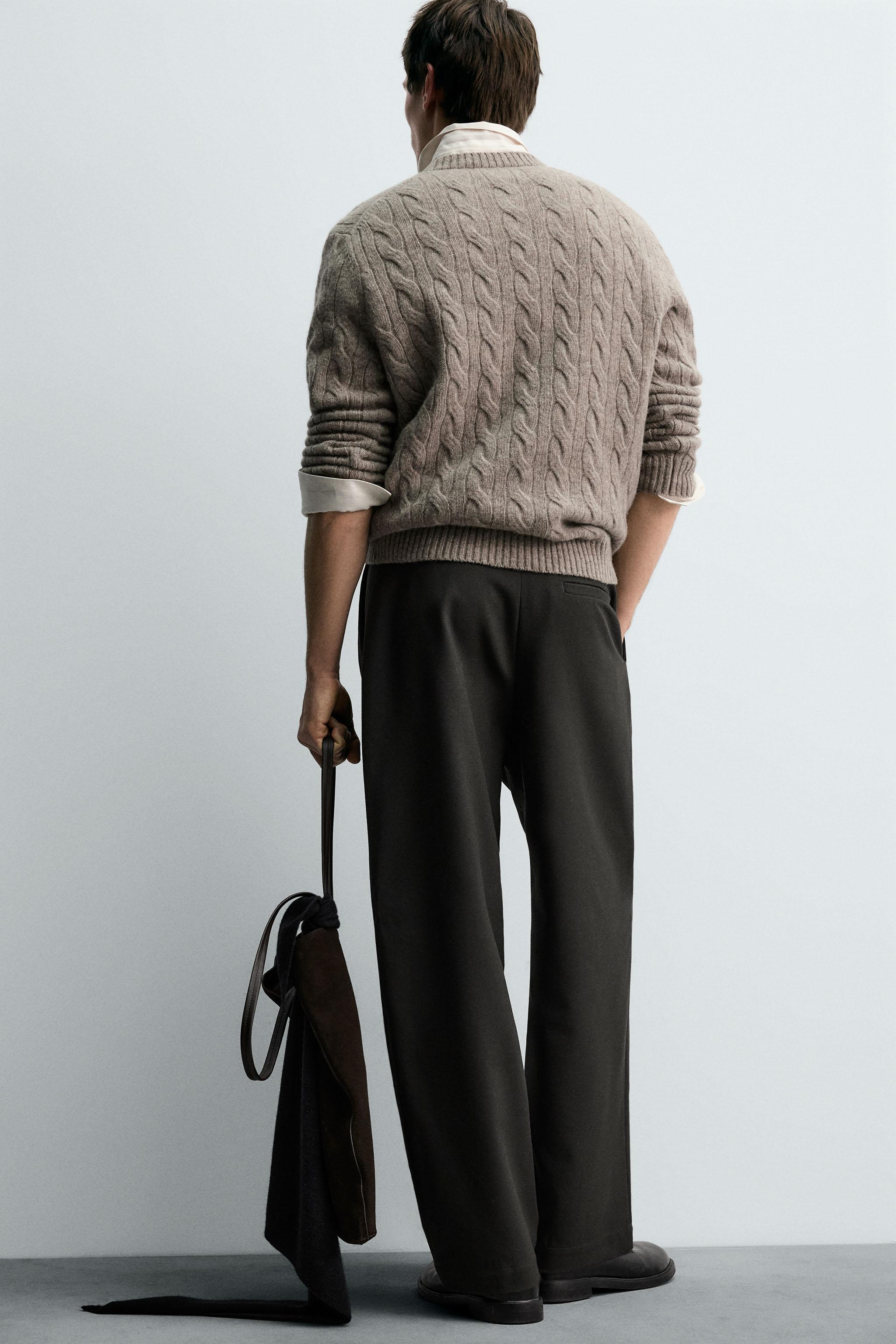 PULL À TORSADES 100% LAINE